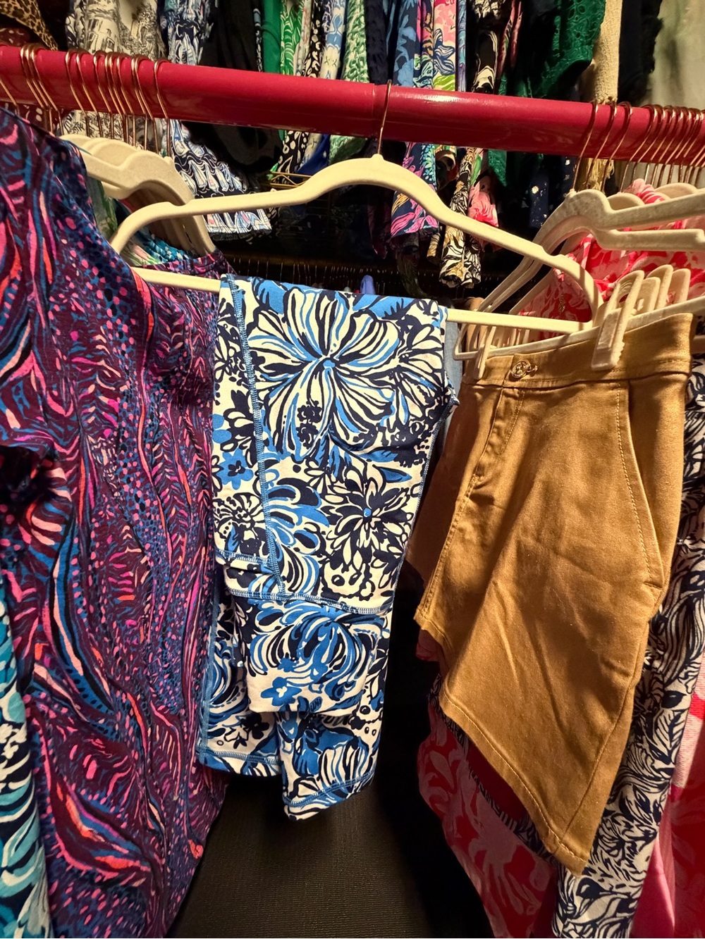 Lilly Pulitzer Luxletic South Beach High Rise Midi Legging - Navy Pandarama - XS